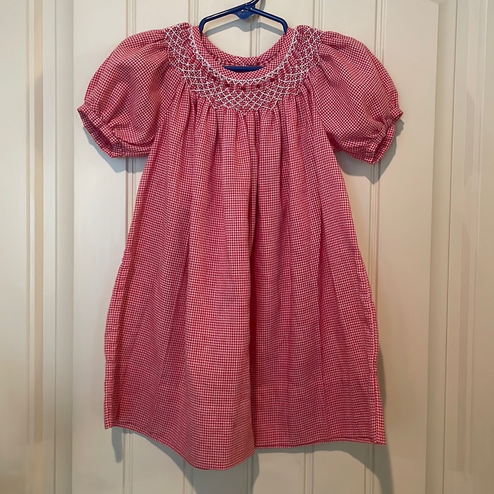 Gingham Smocked Dress